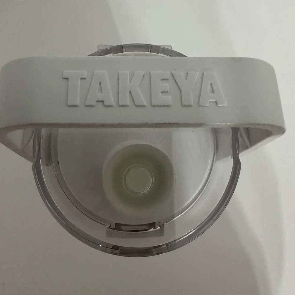 Takeya Green Insulated Water Bottle Flip Lock Clear Lid Wellness Hydration